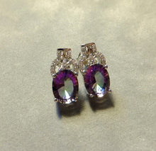 Load image into Gallery viewer, Mystic topaz stud earrings
