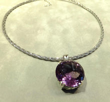 Load image into Gallery viewer, Amethyst gemstone necklace 
