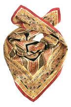 Load image into Gallery viewer, Paisley large silk scarf in Multi Colors
