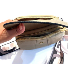 Load image into Gallery viewer, Inside view of small leather bag
