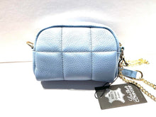 Load image into Gallery viewer, Italian leather small blue bag
